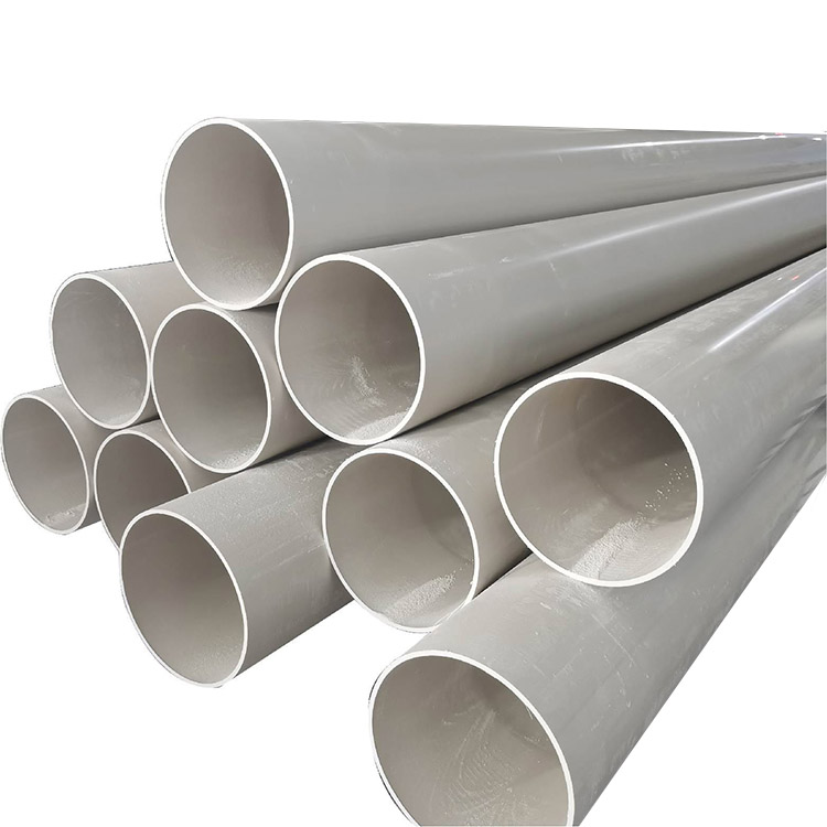 Tube de tube d'alimentation en eau en PVC blanc pour l'irrigation